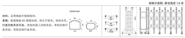 不銹鋼伸縮門王者四號(hào)